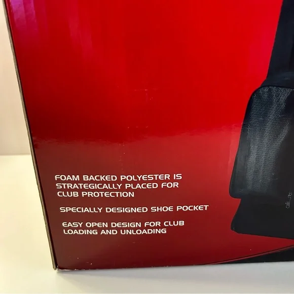 Top Flite Golf Club Travel Bag Cover with Wheels and Shoe Pocket - Picture 3 of 3